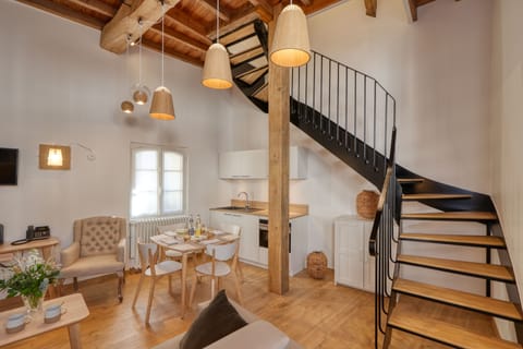 Family Apartment, 1 Bedroom | Living area | Flat-screen TV