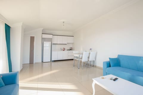 Penthouse, 2 Bedrooms, Sea View | Living area | 82-inch LCD TV with satellite channels, TV