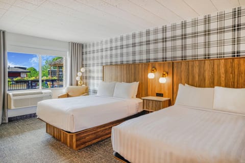 Premium Room, 2 Queen Beds, Non Smoking | In-room safe, desk, iron/ironing board, free cribs/infant beds