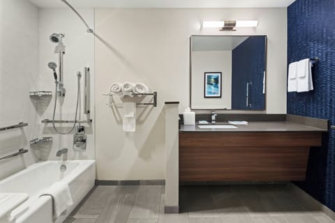 Free toiletries, hair dryer, towels, soap