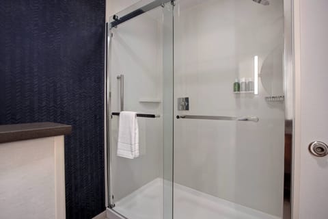 Suite, 1 King Bed with Sofa bed | Bathroom | Separate tub and shower, free toiletries, hair dryer, towels