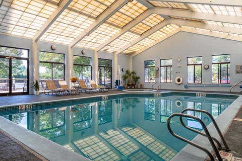 Indoor pool, sun loungers