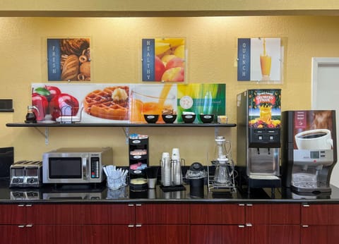 Free daily self-serve breakfast