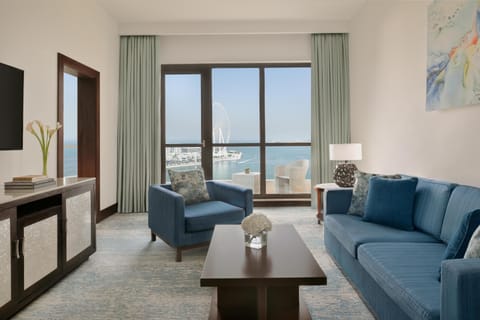 Family Suite, 1 Bedroom, Balcony (Ain Dubai View-Coral Lounge Access) | Minibar, in-room safe, desk, laptop workspace