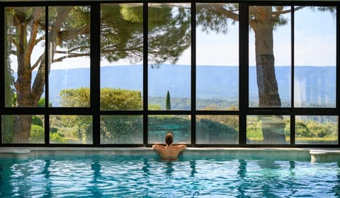 Indoor pool, seasonal outdoor pool