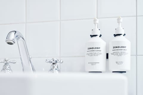 Tiny Room | Bathroom | Designer toiletries, hair dryer, bathrobes, slippers