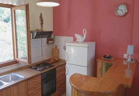 Apartment (Two-Bedroom Apartment with Balcony) | Private kitchen | Fridge