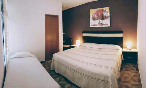 Desk, free WiFi, bed sheets