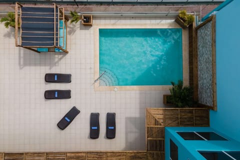 Outdoor pool, open 7:00 AM to 7:00 PM, sun loungers