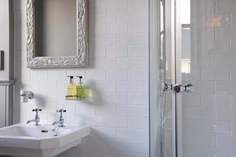 Hair dryer, bathrobes, towels