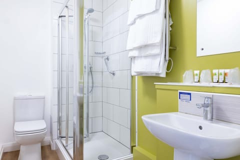 Free toiletries, hair dryer, towels, soap