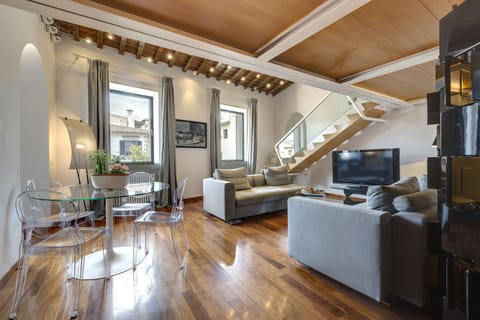 Apartment, 1 Bedroom | Living area | LCD TV