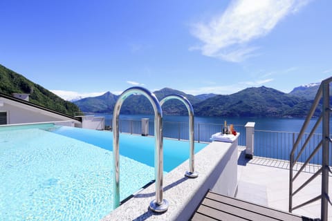 Seasonal outdoor pool, sun loungers