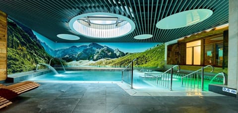 Indoor pool, open 2:00 PM to 10:00 PM, free cabanas, sun loungers