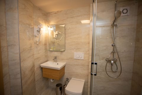 Deluxe Triple Room | Bathroom | Free toiletries, hair dryer, slippers, towels