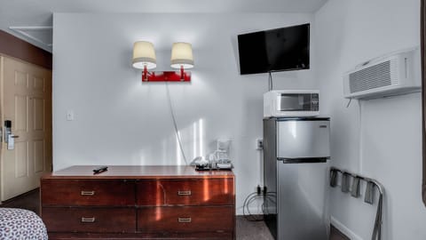 Standard Room, 2 Queen Beds, Non Smoking | Desk, laptop workspace, blackout drapes, iron/ironing board