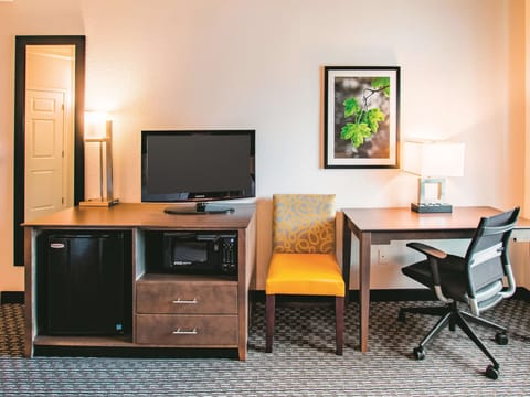 Room, 2 Double Beds, Accessible, Non Smoking (Mobility/Hearing, Tub w/ Grab Bars) | Premium bedding, desk, laptop workspace, iron/ironing board