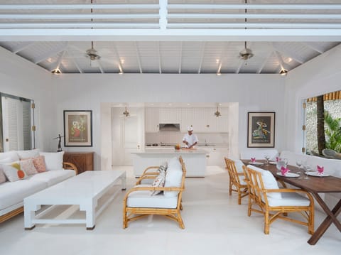 Villa, 4 Bedrooms | Living area | Flat-screen TV, DVD player