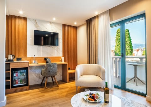 Family Suite, Sea View | Living area | LCD TV