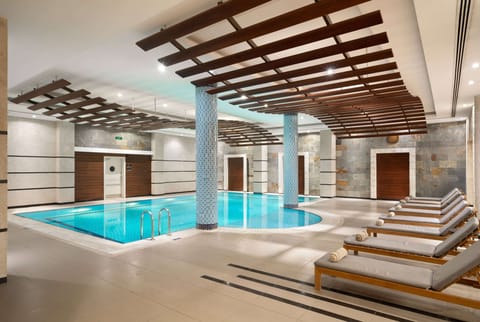 Indoor pool, seasonal outdoor pool