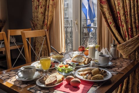 Daily buffet breakfast (EUR 8 per person)