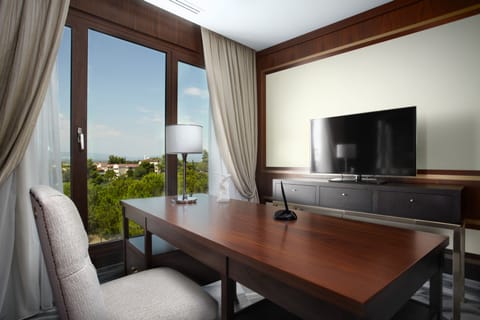 Moscow Suite | Living area | 55-inch Smart TV with digital channels, Netflix, DVD player