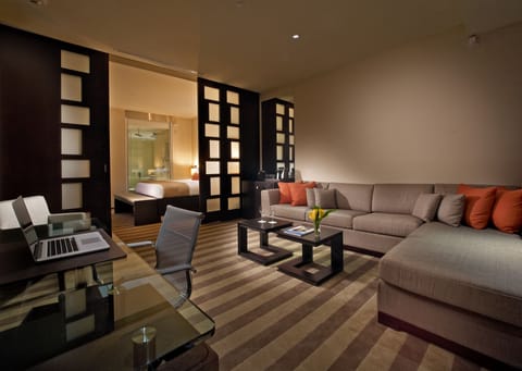 Deluxe Suite  | Living area | 46-inch LED TV with digital channels, TV