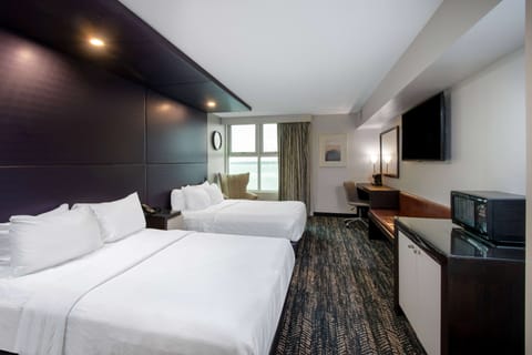 Room, 2 Queen Beds, Non Smoking, Lake View | In-room safe, desk, iron/ironing board, rollaway beds