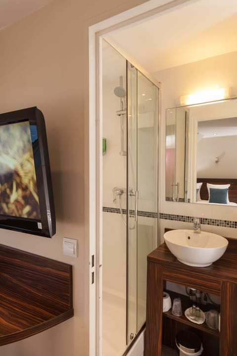 Desk, blackout drapes, soundproofing, iron/ironing board