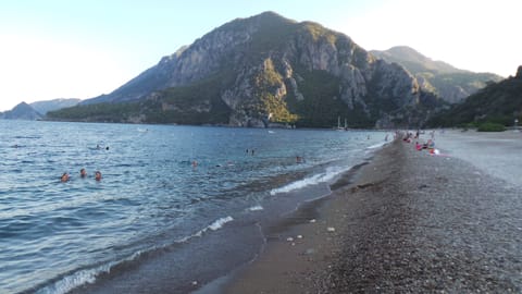 Private beach nearby, sun loungers, beach umbrellas