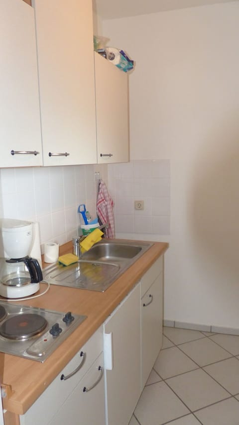 Panoramic Apartment | Private kitchen | Full-size fridge, coffee/tea maker, electric kettle, highchair