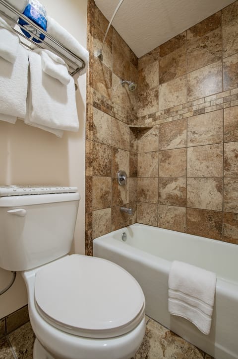 Studio (Suite) | Bathroom | Combined shower/tub, free toiletries, hair dryer, towels