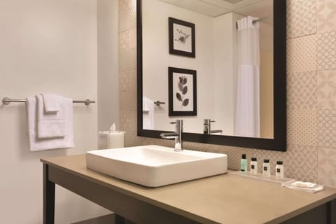 Free toiletries, hair dryer, towels