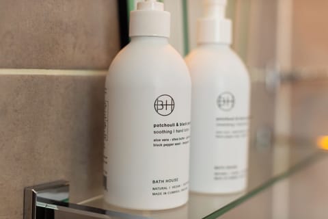 Free toiletries, hair dryer, towels, soap