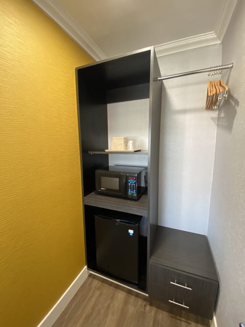 Desk, blackout drapes, iron/ironing board, free WiFi