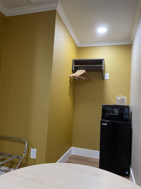 Desk, blackout drapes, iron/ironing board, free WiFi