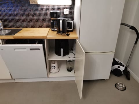 Apartment | Private kitchen | Fridge, microwave, oven, stovetop