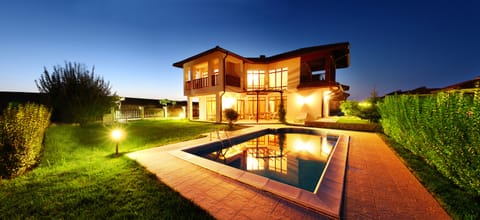 Front of property - evening/night