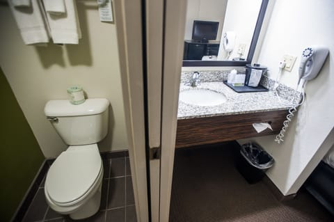 Free toiletries, hair dryer, towels