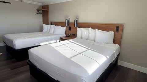 Pillowtop beds, desk, blackout drapes, cribs (free)