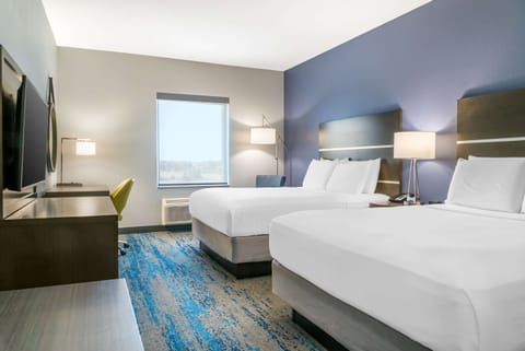 Standard Room, 2 Queen Beds, Non Smoking | Desk, blackout drapes, iron/ironing board, free cribs/infant beds