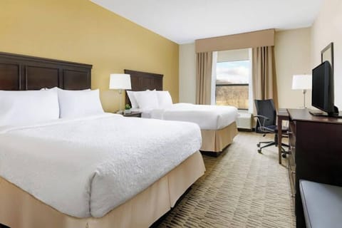 Deluxe Room, 2 Queen Beds | Premium bedding, down comforters, desk, laptop workspace