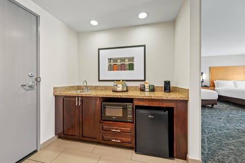 Suite, 2 Queen Beds, Non Smoking | Private kitchen | Fridge, microwave