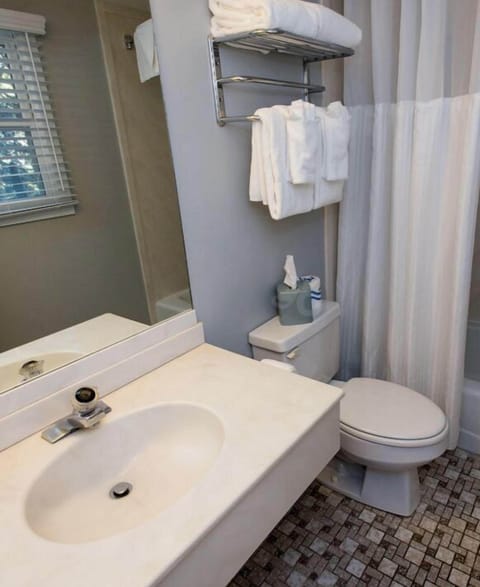 Family Suite, 1 King Bed with Sofa bed | Bathroom | Hair dryer, towels