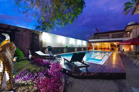 Outdoor pool, open 10 AM to midnight, sun loungers