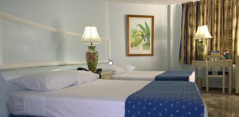 Standard Double Room, 2 Double Beds, Balcony | Premium bedding, desk, iron/ironing board, free WiFi