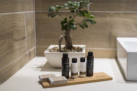 Premium Studio Suite | Bathroom amenities | Designer toiletries, hair dryer, towels, soap