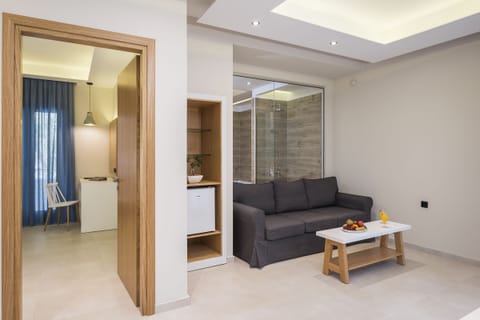 Premium Studio Suite | Living area | 32-inch flat-screen TV with satellite channels, TV