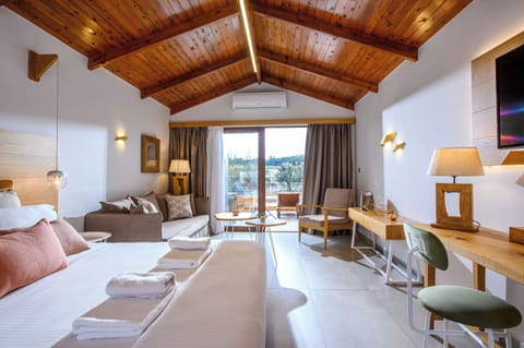 Deluxe Double Room with Outdoor Spa Hydromassage | Minibar, in-room safe, desk, blackout drapes