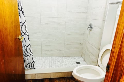 Free toiletries, hair dryer, towels